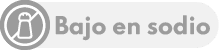 Bajo porcentaje en sodio