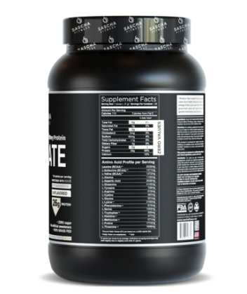 Información Nutricional Proteína sin sabor 29 serv. 2lb - Sascha Fitness