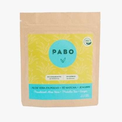 Aloe vera en polvo té matcha y jengibre 60gr - Pabo