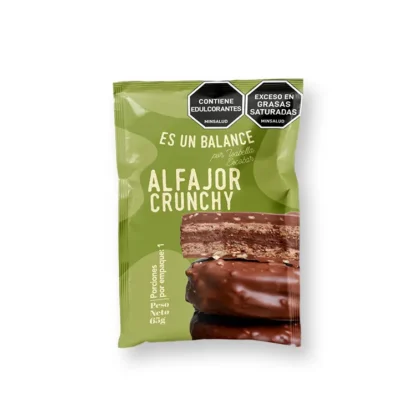 Alfajor crunchy cubierto chocolate 65g