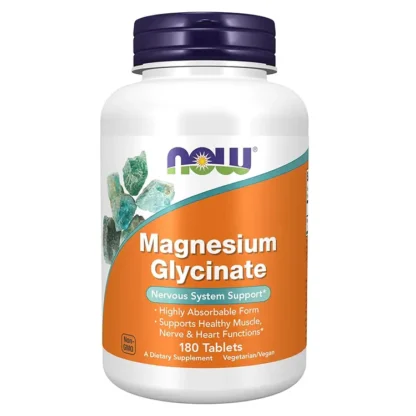 Now Foods Glicinato de magnesio 100 mg 180 tabletas